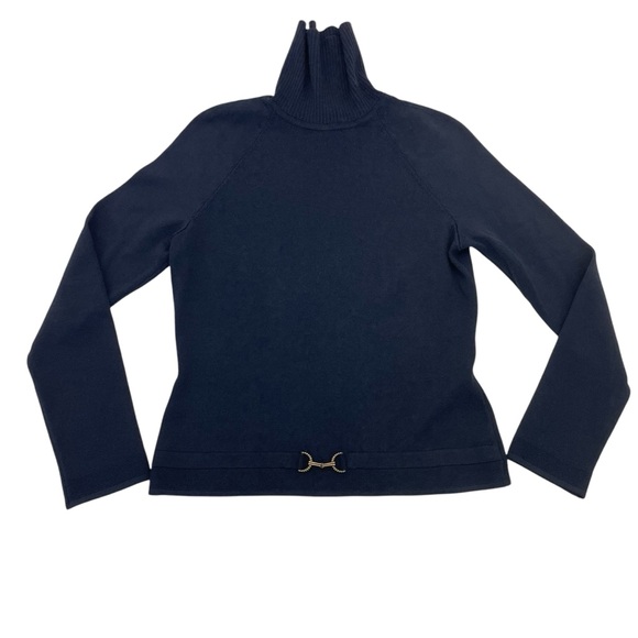 St. John Knit Turtleneck Sweater XS Black - Picture 7 of 16